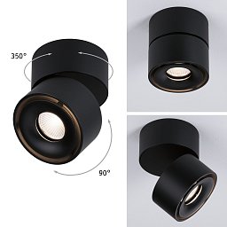 Obrázek pro produkt Přisazené svítidlo LED Spircle černá mat 8,0W 3.000K 36° - PAULMANN