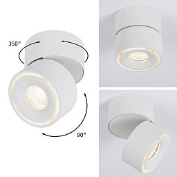 Obrázek pro produkt Přisazené svítidlo LED Spircle bílá mat 8,0W 3.000K 36° - PAULMANN
