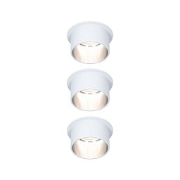 Obrázek pro produkt Vestavné svítidlo LED Gil 6W bílá mat kov kartáčovaný IP44 2.700K 3-krokové-stmívatelné - PAULMANN