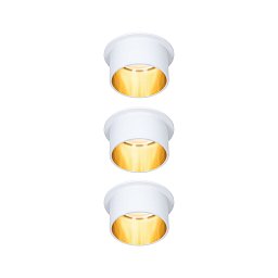 Obrázek pro produkt Vestavné svítidlo LED Gil 6W bílá mat zlatá IP44 2.700K 3-krokové-stmívatelné - PAULMANN