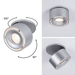 Obrázek pro produkt Vestavné svítidlo LED Spircle matný chrom 8,0W 3.000K 36° - PAULMANN