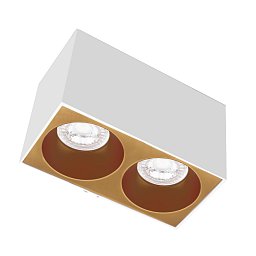 Obrázek pro produkt ESSENZA přisazené svítidlo SQ pro 2 GU10 bílá/zlatá - CENTURY