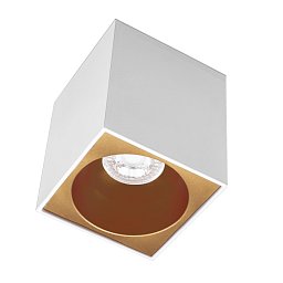 Obrázek pro produkt ESSENZA přisazené svítidlo SQ GU10 bílá/zlatá 96mm - CENTURY