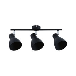 Obrázek pro produkt Bodové svítidlo Davy 3-ramenné max. 3x20W černá bez zdroje světla - PAULMANN