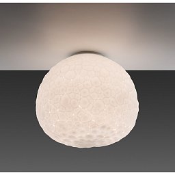 Stropní / nástěnné svítidlo METEORITE 15 E14 bílé foukané sklo - ARTEMIDE Obrázek pro produkt Stropní / nástěnné svítidlo METEORITE 15 E14 bílé foukané sklo - ARTEMIDE