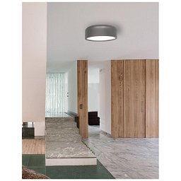 Obrázek pro produkt Stropní svítidlo PERLETO stropní svítidlo ocel šedý kov a akrylový difuzor E27 2x12W - NOVA LUCE