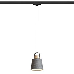 Obrázek pro produkt CHOUPETTE pro tříokr. lištu černošedá textil/dřevo 230V E27 15W - RED - DESIGN RENDL