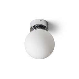 Obrázek pro produkt BOLLY 17 stropní opálové sklo/chrom 230V E27 15W IP44 - RED - DESIGN RENDL