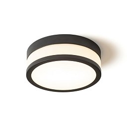 Obrázek pro produkt CIRA LED 23 stropní opálové sklo/černá 230V LED 12W IP44 3000K - RED - DESIGN RENDL