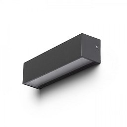 Obrázek pro produkt CAMARGUE nástěnná antracitová satinované sklo 230V LED 6W IP65 3000K - RED - DESIGN RENDL