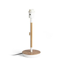 KEITH stolní podstavec s USB bílá buk 230V E27 40W - RED - DESIGN RENDL Obrázek pro produkt KEITH stolní podstavec s USB bílá buk 230V E27 40W - RED - DESIGN RENDL