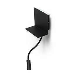 Obrázek pro produkt ROSTAM nástěnná s USB černá 230V LED 2x3W 3000K - RED - DESIGN RENDL