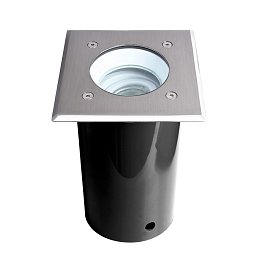 Obrázek pro produkt Deko-Light zemní svítidlo Pavo hranaté 220V GU10 9W stříbrné