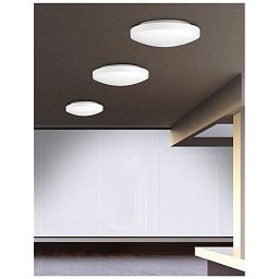 Obrázek pro produkt Stropní svítidlo IVI stropní svítidlo IP44 bílé opálové sklo E27 1x12W - NOVA LUCE