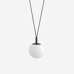 Závěsné svítidlo GEO 7,7W LED 3000K sklo černá opál ZK2.L1.GA.61 - LUCIS Obrázek pro produkt Závěsné svítidlo GEO 7,7W LED 3000K sklo černá opál ZK2.L1.GA.61 - LUCIS
