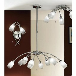 Obrázek pro produkt Závěsné svítidlo 8x28W G9 chrom, teleskopické rameno - ORION