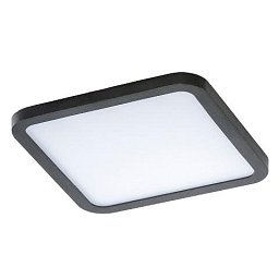 Obrázek pro produkt LED Stropní zápustné bodové svítidlo Azzardo Slim 15 Square 3000K IP44 black AZ2836 12W 1000lm 3000K IP44 14,5cm čtvercové černé - AZZARDO