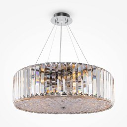 Obrázek pro produkt Závěsné svítidlo Recinto E27 8x60W průhledné křišťál chrom kov - MAYTONI