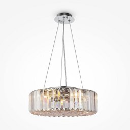 Obrázek pro produkt Závěsné svítidlo Recinto E27 6x60W průhledné sklo chrom kov designové - MAYTONI