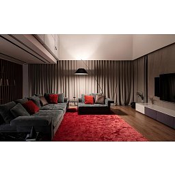 Obrázek pro produkt Stojací lampa Campanula E27 60W černá kov beton látka - MAYTONI