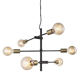 Obrázek pro produkt Závěsné svítidlo Josefine 6x28W E27 matná černá mosaz - NORDLUX