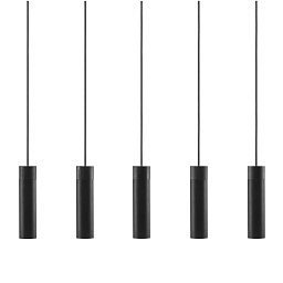Obrázek pro produkt Závěsné svítidlo Tilo 5x15W GU10 černá - NORDLUX