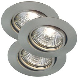 Obrázek pro produkt Vestavné svítidlo Triton 3-Kit 3x35W GU10 kartáč. ocel - NORDLUX
