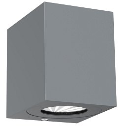 Obrázek pro produkt Venkovní nástěnné svítidlo Canto Kubi 2 2x6W LED šedá čirá - NORDLUX