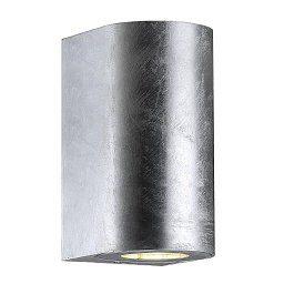 Obrázek pro produkt Venkovní nástěnné svítidlo Canto Maxi 2 2x28W GU10 galvanizovaná ocel čirá - NORDLUX