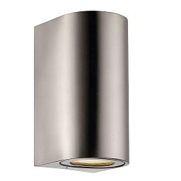 Obrázek pro produkt Venkovní nástěnné svítidlo Canto Maxi 2 2x28W GU10 nerez ocel čirá - NORDLUX