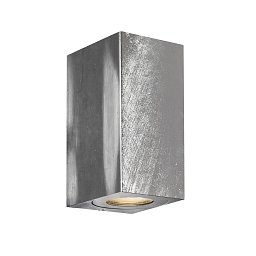 Obrázek pro produkt Venkovní nástěnné svítidlo Canto Maxi Kubi 2 2x28W GU10 galvanizovaná ocel čirá - NORDLUX