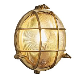 Obrázek pro produkt Venkovní nástěnné svítidlo Polperro 12,5W E27 mosaz matná bílá - NORDLUX