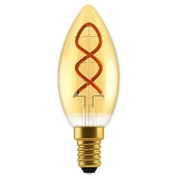 Obrázek pro produkt LED žárovka svíčka E14 2,5W C35 zlatá - NORDLUX