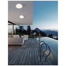 Obrázek pro produkt Venkovní stropní svítidlo OLIVER bílý hliník akrylový difuzor LED 20W 3000K 100-240V 92st. IP65 - NOVA LUCE
