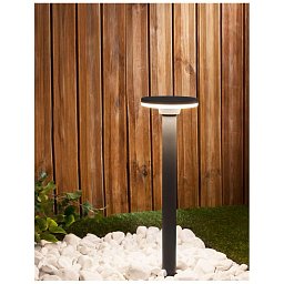 Obrázek pro produkt Venkovní sloupkové svítidlo SUITE tmavě šedý hliník a akryl 18 LED 12W 3000K 100-240V 140st. IP54 - NOVA LUCE