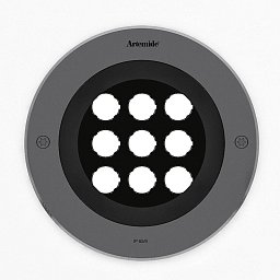 Obrázek pro produkt Ego 220 Flat pochozí ocel 38°  3000K kruh - ARTEMIDE