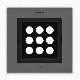 Obrázek pro produkt Ego Flat 220 downlight čtverec EL 3000K Inox IK10 - ARTEMIDE