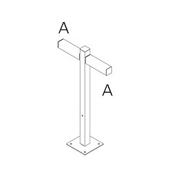 Obrázek pro produkt Walking - stojna 900 - 2x180° hlavy - A 90h - ARTEMIDE