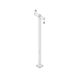 Obrázek pro produkt Walking - stojna 2500 - 2x180° hlavy - A 90h - ARTEMIDE
