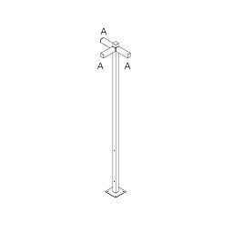 Obrázek pro produkt Walking - stojna 2500 - 3x180° hlavy - A 90h - ARTEMIDE