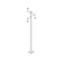 Obrázek pro produkt Walking - stojna 2500 - 3x180° hlavy - A 90h + B 60h - ARTEMIDE