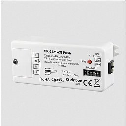Obrázek pro produkt AKCE - LED2 SR-2421-ZG-Push Zigbee to DALI DT6/DT8+0/1-10V Converter bílá - LED2 Lighting