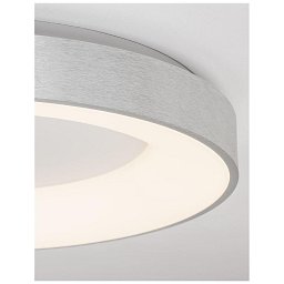 Obrázek pro produkt Stropní svítidlo RANDO THIN broušený stříbrný hliník a akryl LED 50W 230V 3000K IP20 stmívatelné - NOVA LUCE