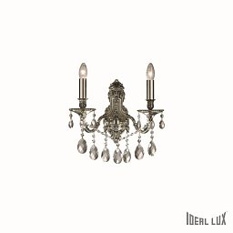Obrázek pro produkt Nástěnné svítidlo Ideal Lux Gioconda AP2 argento 044910 - IDEALLUX