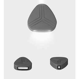 Obrázek pro produkt Nástěnné svítidlo PRISMA DUE 138x143mm tamvě šedá 7W 3000K IP54 - KOHL-Lighting