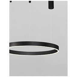 Obrázek pro produkt Závěsné svítidlo MOTIF černý hliník a akryl LED 40W 230V 3000K IP20 stmívatelné - NOVA LUCE