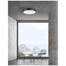 Obrázek pro produkt Stropní svítidlo ALBI černý hliník a akryl LED 50W 230V 3000K IP20 stmívatelné - NOVA LUCE