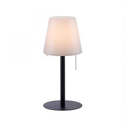 Obrázek pro produkt KENO LED stolní lampa, černá, stmívatelné, moderní vč. tahacího vypínače, bateriové, USB napájení 3000K - LEUCHTEN DIREKT / JUST LIGHT