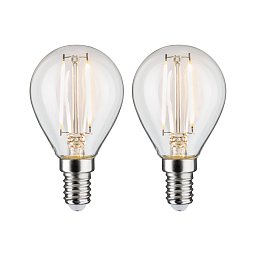 LED kapka Filament E14 230V 2x2,7W 2700K čirá - PAULMANN Obrázek pro produkt LED kapka Filament E14 230V 2x2,7W 2700K čirá - PAULMANN
