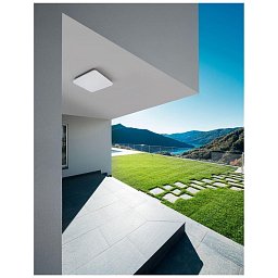 Obrázek pro produkt Venkovní stropní svítidlo TOMMY tmavě šedý ABS a akrylový difuzor LED 24W 3000K 220-240V 85st. IP54 - NOVA LUCE